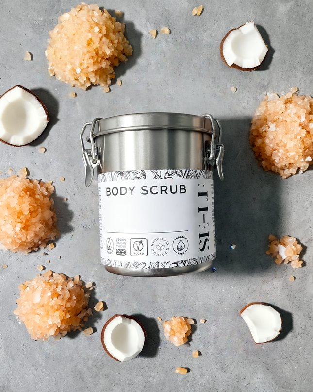 Coconut Oil Salt Scrub | Fragrance-free