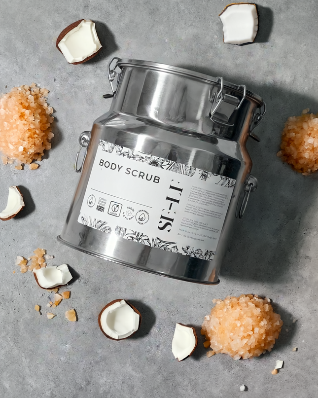 Coconut Oil Salt Scrub | Fragrance-free