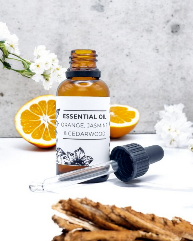 Orange, Jasmine & Cedarwood Essential Oil Blend
