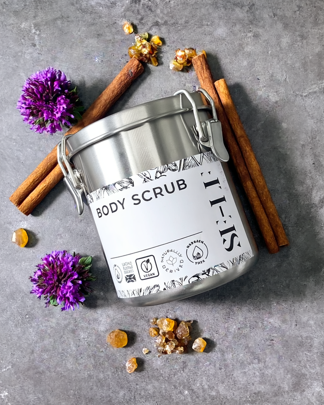 Frankincense & Patchouli Salt Scrub