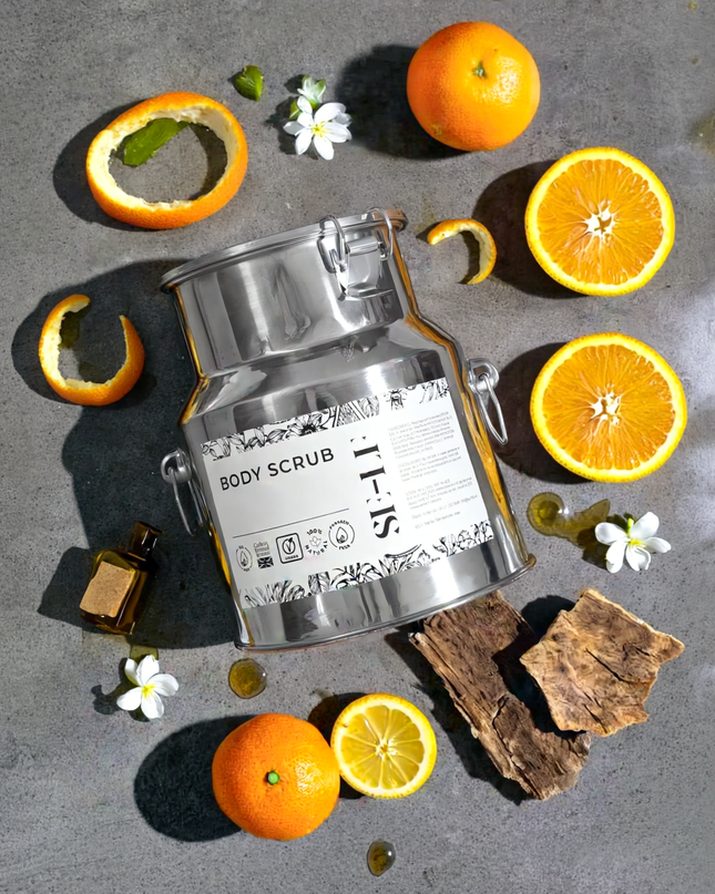 Orange, Jasmine & Cedarwood Salt Scrub