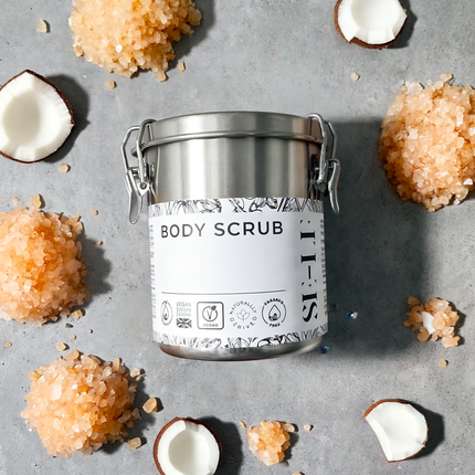 Coconut Oil Salt Scrub | Fragrance-free